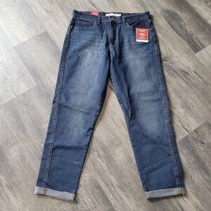 Signature By Levi Strauss 10 NEW Women's Mid-Rise Stretch Boyfriend Jeans NWT
